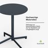 Blumfeldt Bistrotisch – 60 cm Rund Klappbar Outdoor-Tisch, Wetterfester Stahl, Platzsparend, Ideal für Garten, Balkon, Terrasse Bild 3