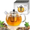 Creano Teekanne Creano Teekanne mit Siebeinsatz aus Glas 1,6l - Glasteekanne mit Edels, 1x Glasteekanne Bild 2