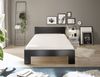 Bett >Cannes< in Schwarz - 125x71x204cm (BxHxT) Bild 4