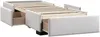 Vente-unique - KOLANE Lattenrost und Bettrahmen Stoff Beige - B 96 cm x H 37 cm x L 197 cm Bild 4