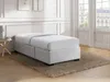 Vente-unique - KOLANE Lattenrost und Bettrahmen Stoff Beige - B 96 cm x H 37 cm x L 197 cm Bild 2