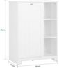 SoBuy BZR105-W Badezimmer-Hochschrank, MDF, Lackiert, Weiß, 60 x 86 x 37 cm Bild 3