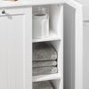 SoBuy BZR105-W Badezimmer-Hochschrank, MDF, Lackiert, Weiß, 60 x 86 x 37 cm Bild 5