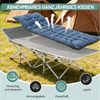 kehot Klappbett Campingbett Feldbett Klappbar 188x64x49 cm, mit 4 cm Polsterauflage (Faltbare Relaxliege aus Oxford-Gewebe,stabilem Stahlgeerüst,Tragetasche, Verstellbare Rückenlehne, Einfach zu Montieren, bis 250 kg belastbar) geeignet für Outdoor, Ga... Bild 2