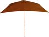 vidaXL Sonnenschirm mit Holz-Mast 200x300 cm Terrakotta 313759 Bild 3