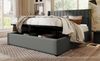 Polsterbett 180x200 cm aus Leinen mit hydraulischem Bettkasten und Stauraum – modernes Design Bild 5