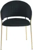 Vente-unique - MADOLIA Stuhl StoffSamt Schwarz - B 55 cm x H 81 cm x L 55 cm Bild 3