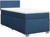 vidaXL Boxspringbett mit Matratze Blau 90x190 cm Stoff 3288042 Bild 3