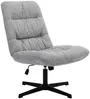 Vente-unique - SELENDO Sessel Stoff Grau - B 77 cm x H 104 cm93 cm x L 68 cm Bild 3