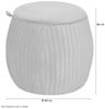 Sitzhocker mit Stauraum "Anna" blau Bild 4