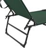 2er Set Sonnenliege Lomeda mit Sonnendach 187x53x27cm Dunkelgrün [casa. pro] Bild 4