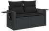 vidaXL 10-tlg. Garten-Sofagarnitur mit Kissen Schwarz Poly Rattan 3224844 Bild 3