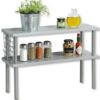 KESPER Küchen-Regal 27818 mit Utensilienaufhängung - grau / Küchenregal / Etagenregal Bild 4