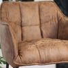 Bronx71 Barhocker Aaron Microfaser mit Armlehne cognac 82cm - 4er Set Bild 5