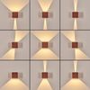 hofstein Wandleuchte Wandlampe aus Metall in Rostfarben/Gesprenkelt, LED wechselbar, 3000 Kelvin, LED, austauschbarer Lichteffekt, Außenleuchte, 350 Lumen, IP 54 Bild 2