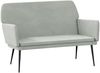 vidaXL Sitzbank Hellgrau 108x79x79 cm Samt 351382 Bild 2