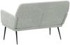 vidaXL Sitzbank Hellgrau 108x79x79 cm Samt 351382 Bild 5