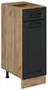 Küchenunterschrank R-Line Anthrazit Landhaus 30 cm ohne Arbeitsplatte Vicco Bild 5