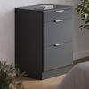 Küchenschrank für Dachschrägen R-Line Anthrazit-Gold 60 cm ohne Schräge mit 3 Schubladen Vicco Bild 4