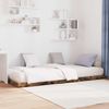 vidaXL Bodenbettrahmen, Holz Eiche Braun, 76,5x200 cm Bild 3