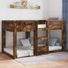 vidaXL Bodenbettrahmen, Holz Eiche Braun, 76,5x200 cm Bild 4