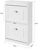 SoBuy FSR78-W Schuhschrank, MDF, Lackiert, Weiß, 54 x 83 x 24 cm Bild 3