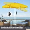 Sekey Balkonschirm 200 cm Sonnenschirm mit Schutzhülle für Balkon Garten, UV-Schutz 50+, LxB: 180,00x180,00 cm, Neigungswinkel und Höhe Verstellbar Bild 3