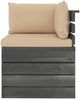 vidaXL Garten-Paletten-Ecksofa mit Kissen Kiefernholz 3061650 Bild 4