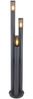 Stehleuchte, 3-Flammig, Edelstahl, anthrazit, rauch, H 170 cm Bild 2