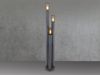 Stehleuchte, 3-Flammig, Edelstahl, anthrazit, rauch, H 170 cm Bild 3