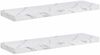 vidaXL Wandregal 2 pcs Weiß Marmor 90 x 23,5 x 4 cm Holzwerkstoff 42019975 Bild 2