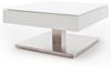 'Mariko' Couchtisch, Glas / MDF weiß, 38 x 75 x 75 cm Bild 4