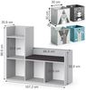 Kindersitzbank Luigi Grau 107.2 x 88.6 cm mit 2 Faltboxen opt. 1 Vicco Bild 3
