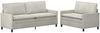 vidaXL Sofa Set 2 pcs Creme Samt 3417134 Bild 2