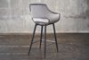 KAWOLA Barhocker ZAJA Barstuhl Sitzhöhe 76 cm Velvet grau 114 x 59 x 57 cm Bild 5