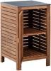 Outdoor-Küche 3er Set mit Spüle BRUCOLI Akazienholz Braun Schwarz Bild 5