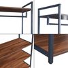 Garderobenständer Larem 180x84x40 cm Schwarz/Walnussoptik [en. casa] Bild 5