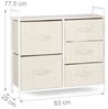 Relaxdays Regalsystem verschiedene Varianten beige Bild 5