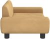 vidaXL Hundebett, Samt, Braun, 70 x 45 x 33 cm Bild 4