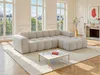 Vente-unique - CALESO Sofa Stoff Beige - B 163 cm x H 69,5 cm x L 284 cm Bild 1