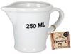 MamboCat Messbecher Messbecher 250ml Porzellan weiß 10,5x9,5 cm Messkanne Ausgießer, Porzellan Bild 2