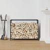 vidaXL Brennholzregal Anthrazit 90x28x65 cm Kaltgewalzter Stahl 864205 Bild 3