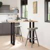 vidaXL Bartischbeine U-Form 2 Stk. Schwarz 50x(110-111) cm Stahl 4013244 Bild 2