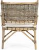 Gartensessel Tarifa aus Rattan mit Kissen, Boho Stil, natur, abziehbares Kissen, für draußen Bild 3