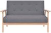 vidaXL Sofa-Set 2-tlg. Stoff Dunkelgrau [274923] Bild 3