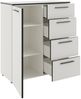 Novel 'SOUL' Sideboard, Holznachbildung weiß, 90 x 99.8 x 40 cm, mit Softclose und 4 Schubladen Bild 3