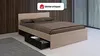 Vente-unique - VELONA Bett Holz, Platte SchwarzBeige - B 203,6 cm x H 82,6 cm x L 164,4 cm Bild 2