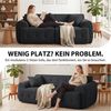 COMHOMA Sofa Ecksofa, Modulares Sofa, 2 Sitzer Bodensofa Couch mit Kissen Armlehne, für Wohnzimmer, vakuumverpackt Bild 4