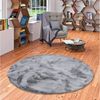 Pergamon Fellteppich Fellteppich Luxus Super Soft Plush Rund, Rund, Höhe: 25 mm Bild 5