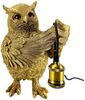 Online-Fuchs Tischleuchte - imposante Dekolampe goldene Eule für Wohnzimmer & Sideboard, E27 Glühbirne wechselbar, indirekte Beleuchtung, auch als Nachttischlampe bestens geeignet - 36 cm groß Bild 2